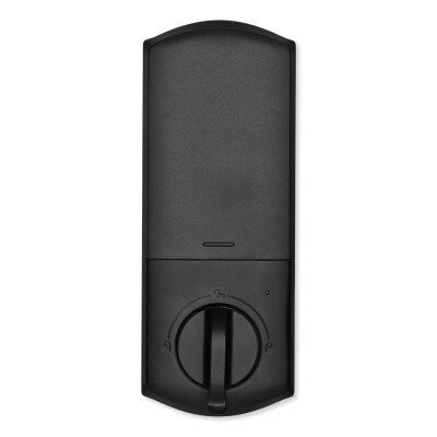 Qolsys IQ Lock-PG Push Button Deadbolt, Matte Black